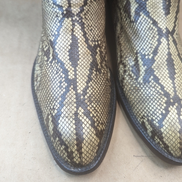 Panhandle Slim Boots men's sz 8D Exotic Genuine Golden Python Snake leather clas - Picture 4 of 13